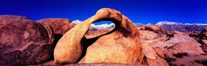 Fine Art Panoramic Landscape Photography The Arch, Alabama Hills Lone Pine Calif.